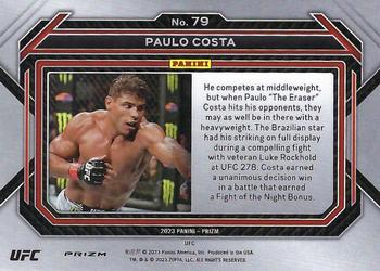 2023 Panini Prizm UFC - Silver Prizms #79 Paulo Costa Back