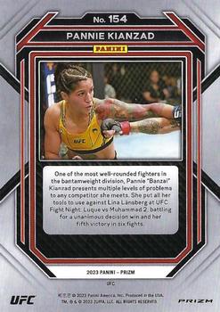 2023 Panini Prizm UFC - Silver Prizms #154 Pannie Kianzad Back