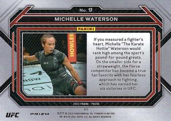 2023 Panini Prizm UFC - Hyper Prizms #9 Michelle Waterson Back
