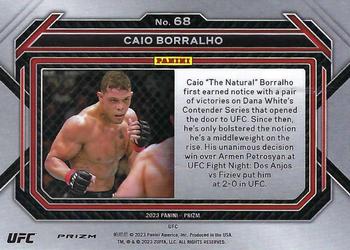 2023 Panini Prizm UFC - Hyper Prizms #68 Caio Borralho Back