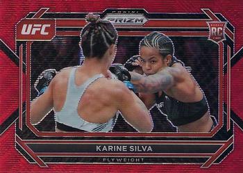 2023 Panini Prizm UFC - Ruby Wave Prizms #25 Karine Silva Front