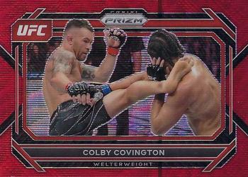 2023 Panini Prizm UFC - Ruby Wave Prizms #30 Colby Covington Front