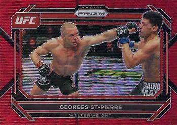2023 Panini Prizm UFC - Ruby Wave Prizms #32 Georges St-Pierre Front
