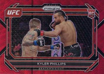 2023 Panini Prizm UFC - Ruby Wave Prizms #55 Kyler Phillips Front