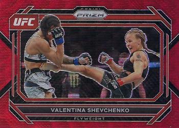 2023 Panini Prizm UFC - Ruby Wave Prizms #63 Valentina Shevchenko Front