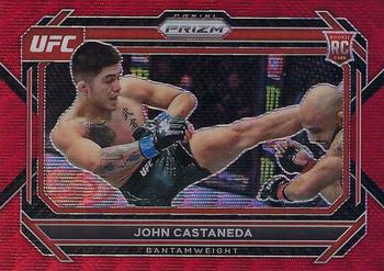 2023 Panini Prizm UFC - Ruby Wave Prizms #64 John Castaneda Front