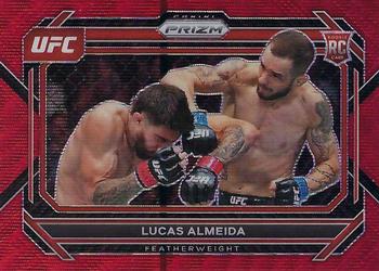 2023 Panini Prizm UFC - Ruby Wave Prizms #75 Lucas Almeida Front