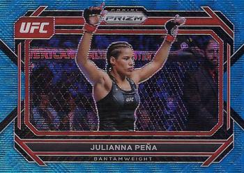 2023 Panini Prizm UFC - Blue Wave Prizms #5 Julianna Pena Front