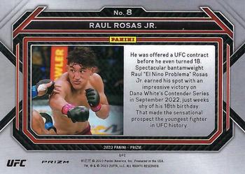 2023 Panini Prizm UFC - Blue Wave Prizms #8 Raul Rosas Jr. Back