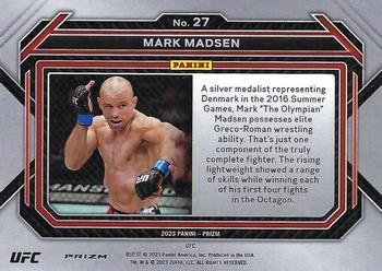 2023 Panini Prizm UFC - Blue Wave Prizms #27 Mark Madsen Back