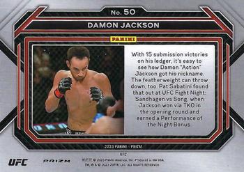 2023 Panini Prizm UFC - Blue Wave Prizms #50 Damon Jackson Back