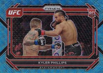 2023 Panini Prizm UFC - Blue Wave Prizms #55 Kyler Phillips Front