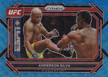 2023 Panini Prizm UFC - Blue Wave Prizms #76 Anderson Silva Front