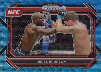 2023 Panini Prizm UFC - Blue Wave Prizms #80 Derek Brunson Front