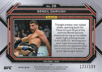 2023 Panini Prizm UFC - Red Prizms #28 Beneil Dariush Back