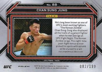 2023 Panini Prizm UFC - Red Prizms #88 Chan Sung Jung Back
