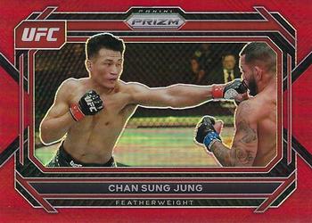 2023 Panini Prizm UFC - Red Prizms #88 Chan Sung Jung Front