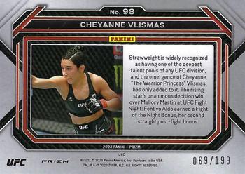 2023 Panini Prizm UFC - Red Prizms #98 Cheyanne Vlismas Back