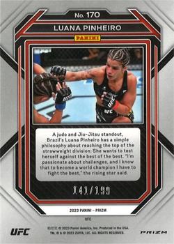 2023 Panini Prizm UFC - Red Prizms #170 Luana Pinheiro Back