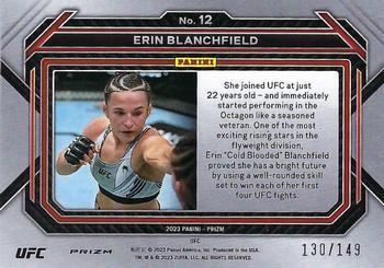 2023 Panini Prizm UFC - Purple Prizms #12 Erin Blanchfield Back