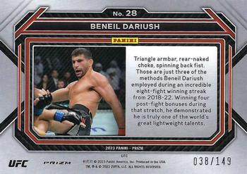 2023 Panini Prizm UFC - Purple Prizms #28 Beneil Dariush Back