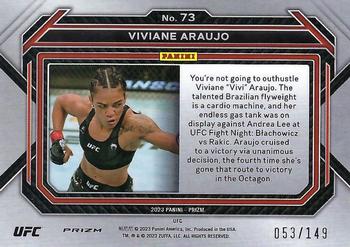 2023 Panini Prizm UFC - Purple Prizms #73 Viviane Araujo Back