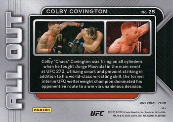 2023 Panini Prizm UFC - All Out #28 Colby Covington Back