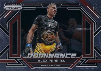 2023 Panini Prizm UFC - Dominance #21 Alex Pereira Front