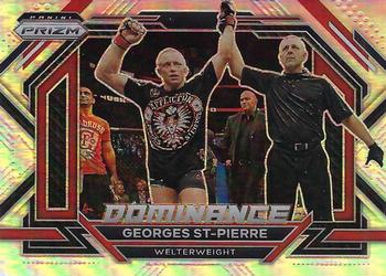 2023 Panini Prizm UFC - Dominance Silver Prizms #15 Georges St-Pierre Front