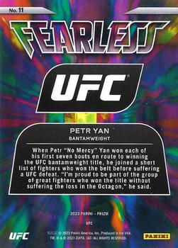 2023 Panini Prizm UFC - Fearless #11 Petr Yan Back