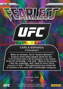 2023 Panini Prizm UFC - Fearless #18 Carla Esparza Back