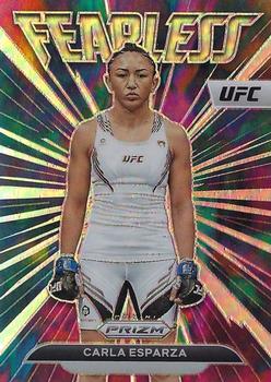 2023 Panini Prizm UFC - Fearless Silver Prizms #18 Carla Esparza Front