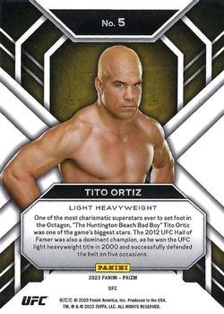 2023 Panini Prizm UFC - Hall Monitors #5 Tito Ortiz Back