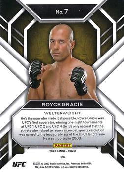 2023 Panini Prizm UFC - Hall Monitors #7 Royce Gracie Back
