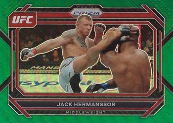 2023 Panini Prizm UFC - Green Prizms #92 Jack Hermansson Front