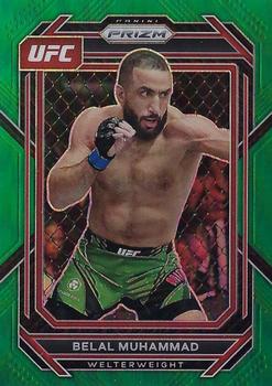 2023 Panini Prizm UFC - Green Prizms #113 Belal Muhammad Front