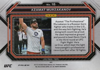2023 Panini Prizm UFC - Ice Prizms #18 Azamat Murzakanov Back