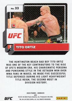 2023 Donruss UFC - Press Proof Purple #33 Tito Ortiz Back