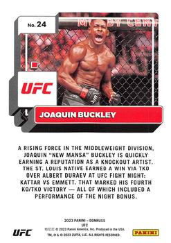 2023 Donruss UFC - Press Proof Silver #24 Joaquin Buckley Back