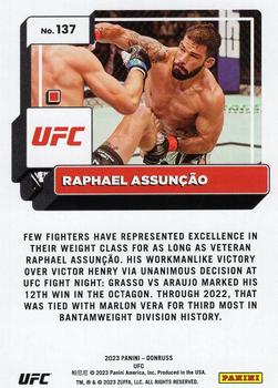 2023 Donruss UFC - Purple Flood #137 Raphael Assuncao Back