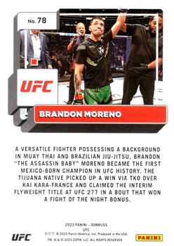 2023 Donruss UFC - Holo Laser #78 Brandon Moreno Back