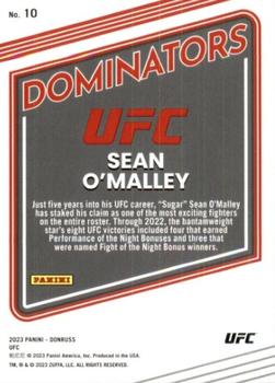 2023 Donruss UFC - Dominators #10 Sean O'Malley Back
