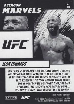 2023 Donruss UFC - Octagon Marvels #18 Leon Edwards Back
