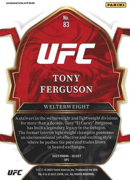 2023 Panini Select UFC #83 Tony Ferguson Back