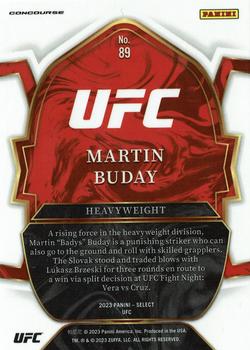 2023 Panini Select UFC #89 Martin Buday Back