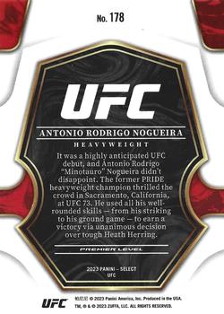 2023 Panini Select UFC #178 Antonio Rodrigo Nogueira Back