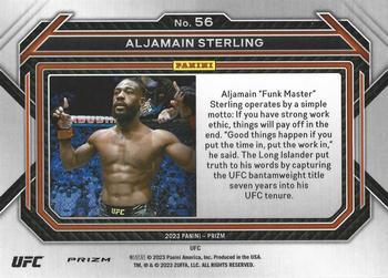2023 Panini Prizm UFC - Under Card Prizms #56 Aljamain Sterling Back