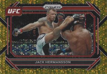 2023 Panini Prizm UFC - Under Card Gold Prizms #92 Jack Hermansson Front