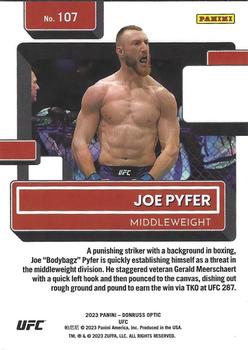 2023 Donruss Optic UFC #107 Joe Pyfer Back