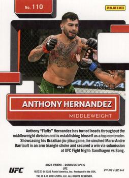 2023 Donruss Optic UFC - Gold #110 Anthony Hernandez Back